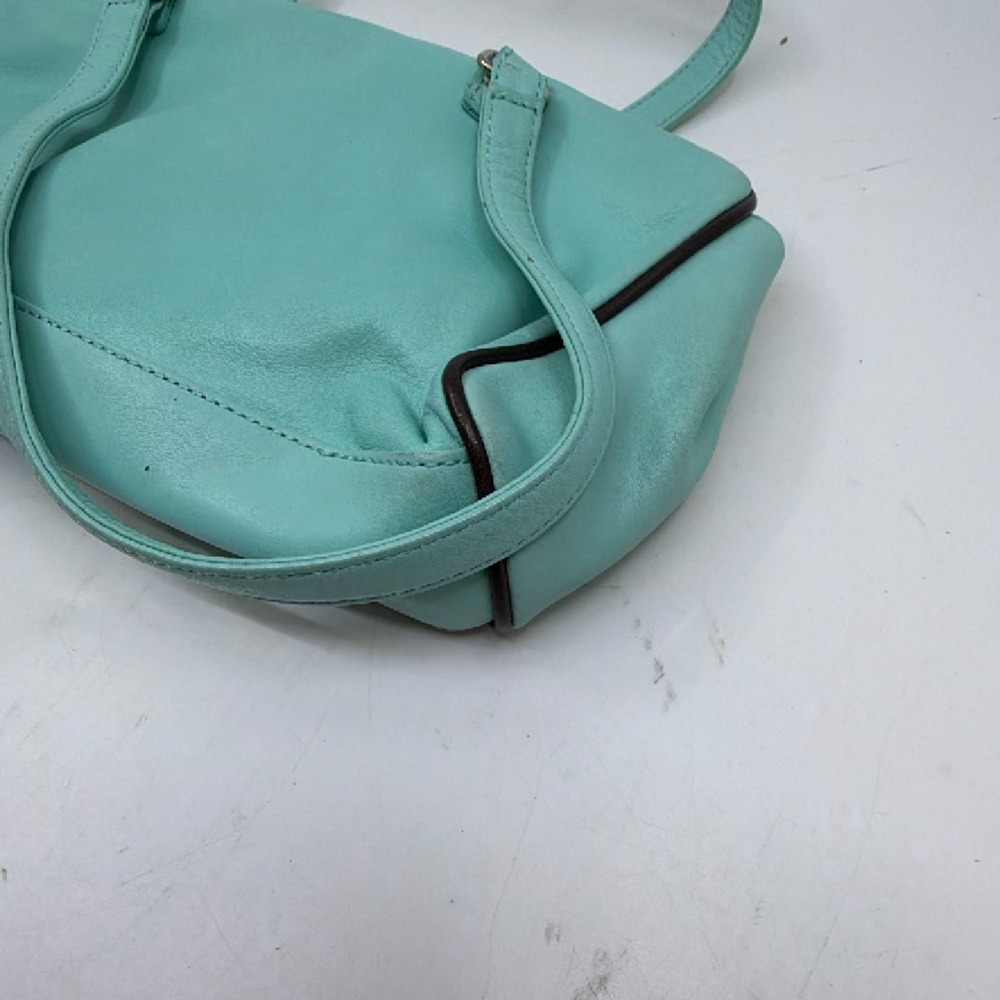 DAKS Boston Blue Leather Handbag - Picture 8 of 8